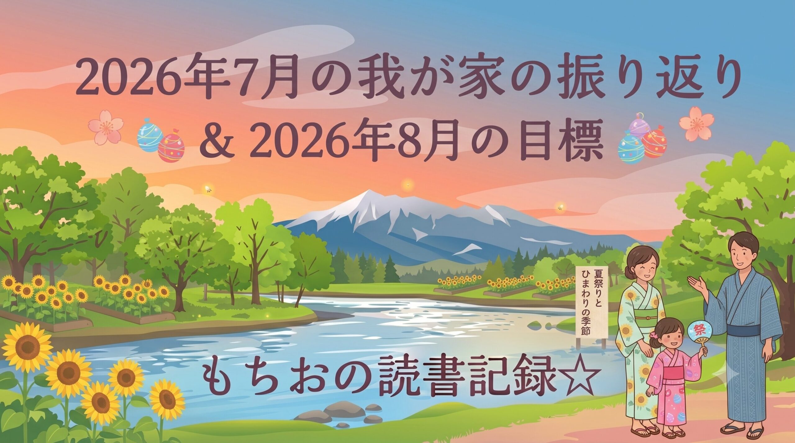 2026年7月の我が家の振り返り ＆ 2026年8月の目標