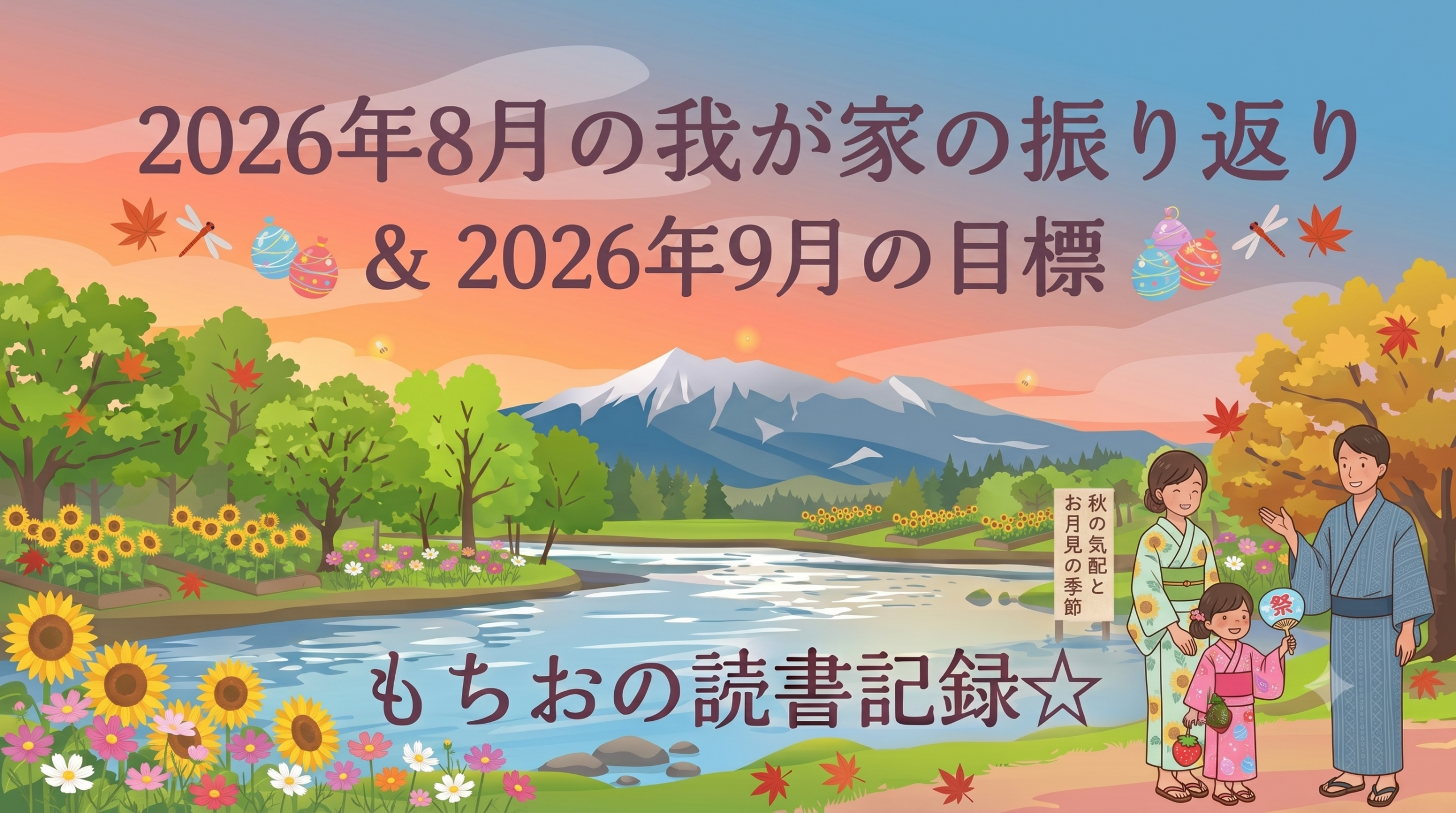 2026年8月の我が家の振り返り ＆ 2026年9月の目標